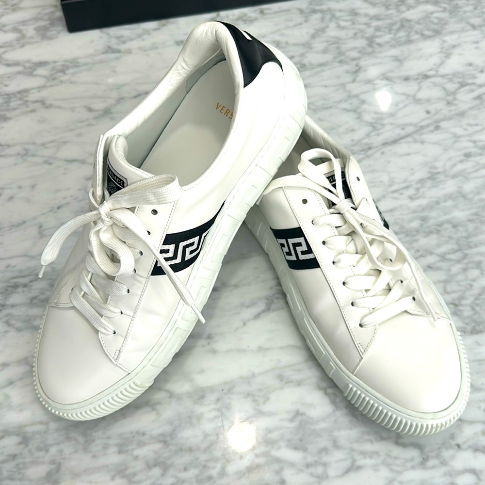 Versace authentic - white greca sneakers